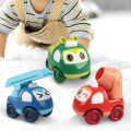 Cute Cartoon Children's Inertia Sliding Engineering Vehicle Baby Cute Fun Return Car Boys Girls Car Model Gift Toys Leima.