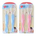 2Pcs Silicone Feeding Spoon For Baby (Color as per Stock). 