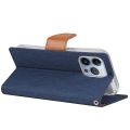 （COD)For iPhone 14 Pro GOOSPERY CANVAS DIARY Canvas Texture Flip Leather Phone Case. 