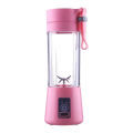 Mini USB Rechargeable Portable Electric Fruit Juicer with 6 Blades - Efficient Smoothie Maker and Blender Machine.