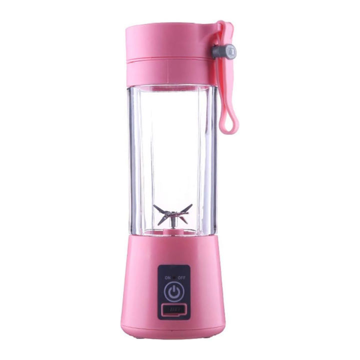 Mini USB Rechargeable Portable Electric Fruit Juicer with 6 Blades - Efficient Smoothie Maker and Blender Machine