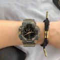 (Ready Stock) G .Shock GA110 Men Watch Sport Watch Dual Time Display Water Resistant Shockproof and Waterproof World Time LED Auto Light Sports Wrist Watches with 2 Year Warranty GA-100CM-5A.