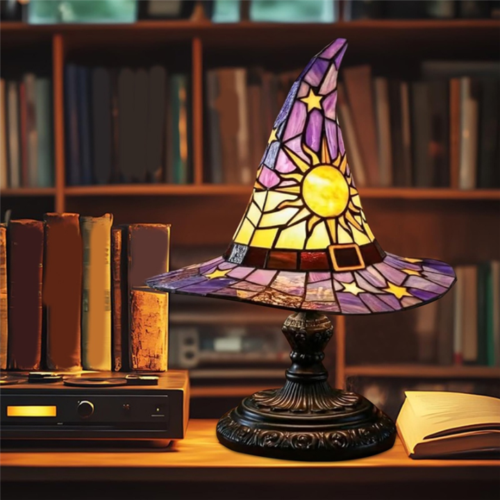USB%20Powered%20Resin%20Lamp%20Resin%20Witch%20Hat%20Light%20Gothic%20Wizard%20Shape%20Ornament%20Lamp%20for%20Bedroom%20for%20Living%20Room%20Decor%20Yellow%20-%20Image%205