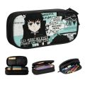 Custom Muichiro Tokito Demon Slayer Kawaii Pencil Case Girl Boy Large Capacity Kimetsu No Yaiba Pencil Pouch Student School.