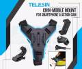 Helmet Chin Mount With Mobile holder - Helmet Mount /alternative Biker Point. 