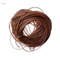 5xWaxed Wax Cord String Linen Thread Wire DIY Jewelry Bracelet Light coffee. 