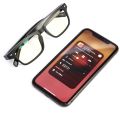 transparent lens smart glasses to music and making phone calls branded high quality eyeglasses eyeglass packaging sunglasses. 