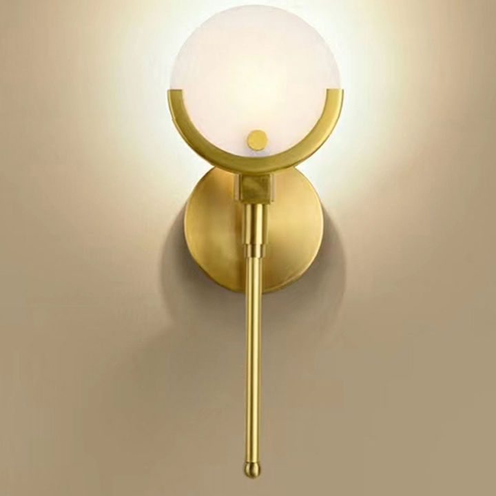 Golden%20Wall%20Lighting%20Innovative%20Round%20Marble%20Modern%20Hardwired%20LED%20Bedside%20Wal%20-%20Image%202