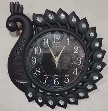 DECORATIVE%20PEACOCK%20DESIGN%20EXPENSIVE%20WALL%20CLOCK%20-%20Image%203