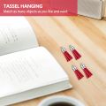 100Pcs Keychain Tassels Faux Suede Leather Tassel Pendants Keychain Decoration for DIY Crafts Making Supplies.