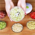 New 5Style Manual Vegetable Fruit Cutter Processor Chopper Garlic Food Twist Shredder Meat Blender Crusher Kit-Style-C.