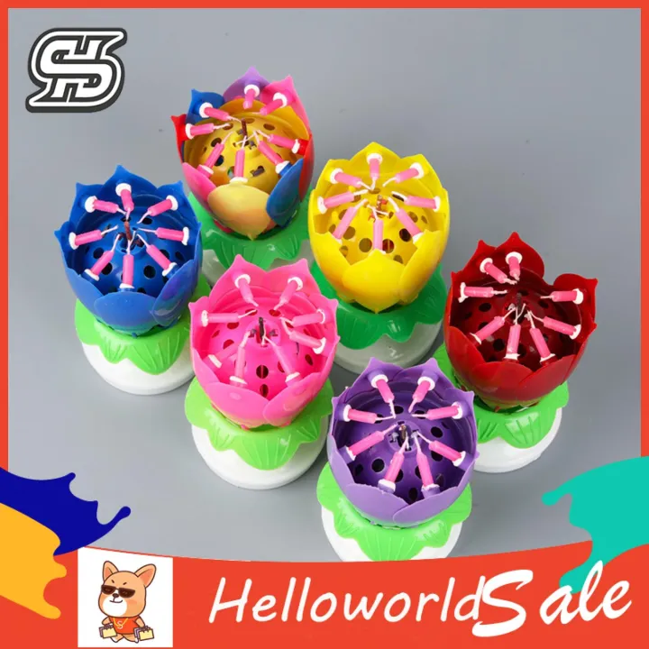 HelloWorld%20Birthday%20Candle%20Solid%20Paraffin%20Blossoming%20Birthday%20Cake%20Electronic%20Lotus%20Candle%20-%20Image%207