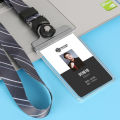 Business Credit Card Holder Multifunctional ID Card Work Badge Card Holder with Lanyard Work Permit Work Card Holder Transparent Certificate Set Protector Case Cover for Men and Women. 