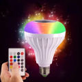 High-quality Smart Music Led Light Bulb With Remote Control and Bluetooth Speaker. 