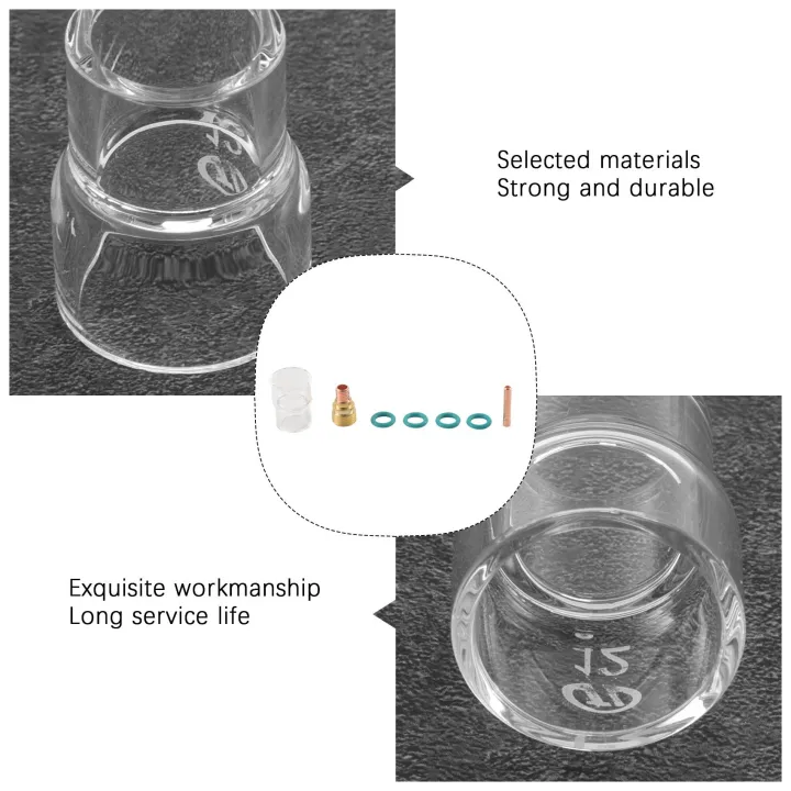 7Pcs/Set%20#12%20Glass%20Cup%20Kit%20Stubby%20Collets%20Body%20Gas%20Lens%20Tig%20Welding%20Torch%20For%20-9/%2020/%2025%20Welding%20Accessories%20-%20Image%203