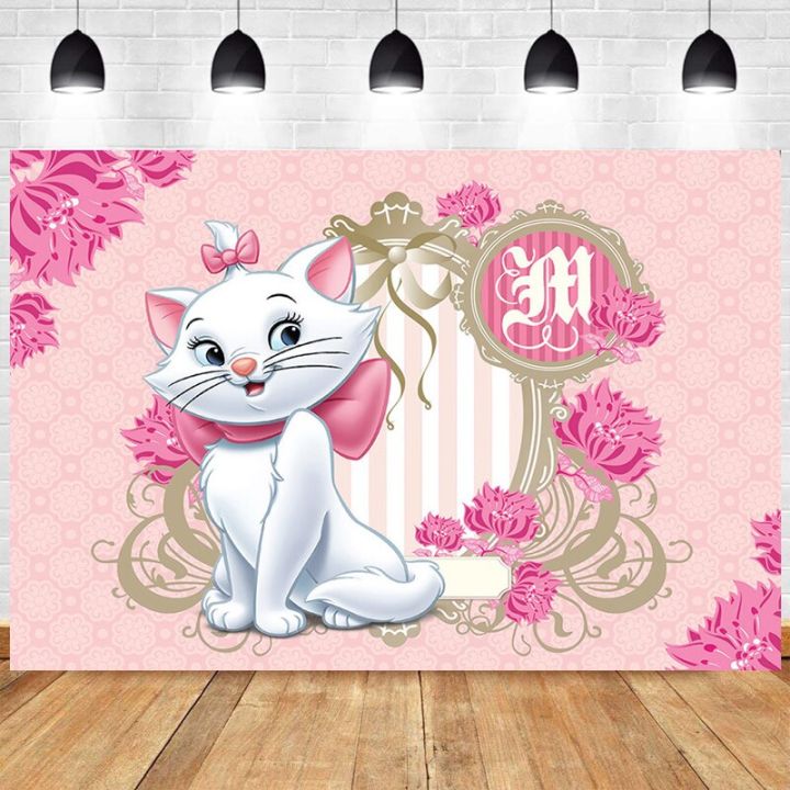 120x80cm%20Disney%20Marie%20Aristocats%20Backdrop%20Marie%20Cat%20Baby%20Shower%20Girl%20Birthday%20Party%20Vinyl%20Photography%20Background%20Photo%20Wall%20-%20Image%204