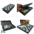 Square Magnetic Chess Folding Board - A Convenient and Portable Way to Enjoy the Classic Game of Chess Anytime, Anywhere, Elevate Your Strategy Skills. 