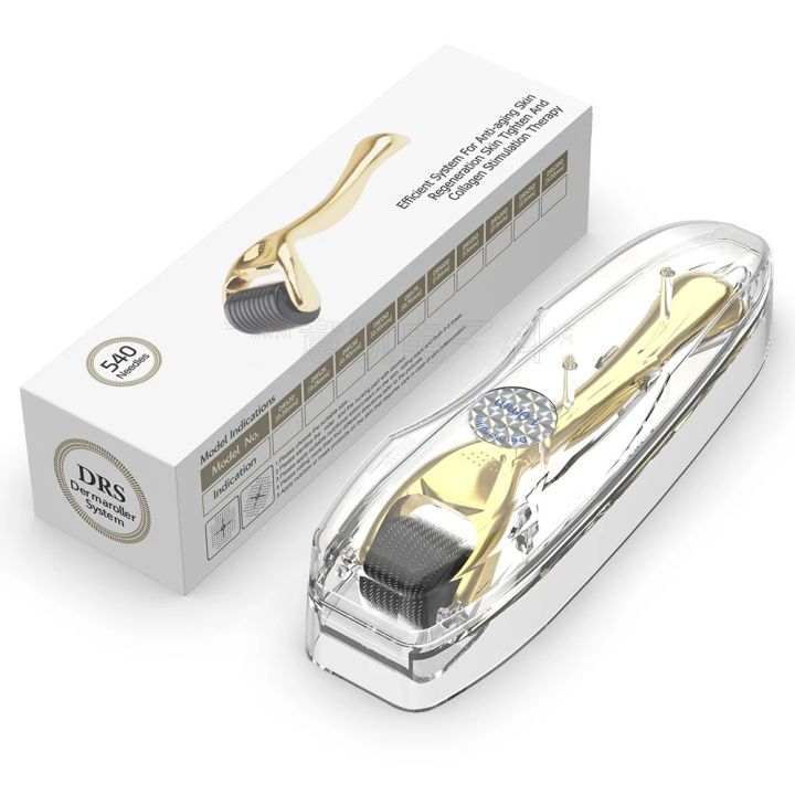 DRS Dermaroller 540 Microneedle Face Roller for Skin Rejuvenation and Anti-Aging - Multi-Size Intensive Care