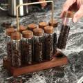 10x Single Bean Storage Tubes Coffee Tubes Coffee Bean Cellars Airtight Sealed Glass Canister Jars for Coffee Lovers. 