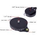 2X Camera Pan Base with Style Plate, 0.95cm Screw Aluminum Panoramic Ball Tripod Head with Bubble Level.