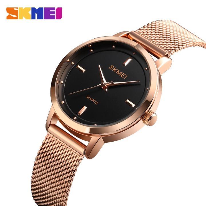 SKMEI%20Elegant%20Women%20Quartz%20Watch%20Fashion%20Simple%20DesignResistant%20Stainless%20Steel%20Strap%20Rose%20reloj%20-%20Image%203
