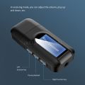 OOTDTY USB Dongle Bluetooth 5.0 Audio Receiver Transmitter with LCD Display 3.5mm Jack AUX USB Wireless Adapter for TV Car PC.