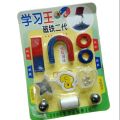 10 PCS Physics Science Magnets KIT for Education Science Experiment Tools with Magnet Powder Including BAR/Ring/Horseshoe Magnetic toy early learning toy. 