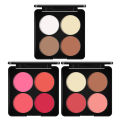 Makeup Bonna Small Bulb Four Colors Blush Contouring All-in-One Plate Natural 4 Color Setting Powder Rouge Tanning Plate Wholesale. 