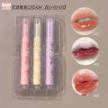 Gogo Little Bear Flower Language Secret Lipstick Set Box Low Saturation Pseudo Plain Jelly Love Lipstick Lipstick Pen Three Packs.