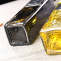500ml Glass Oil Dispenser Bottle for Kitchen Stainless Steel Leak-Proof Cork Transparent Oil Pourer and Holder.