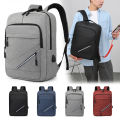 Printable logo 2023 new rechargeable business backpack 17 inch laptop backpack men's and women's casual bag.