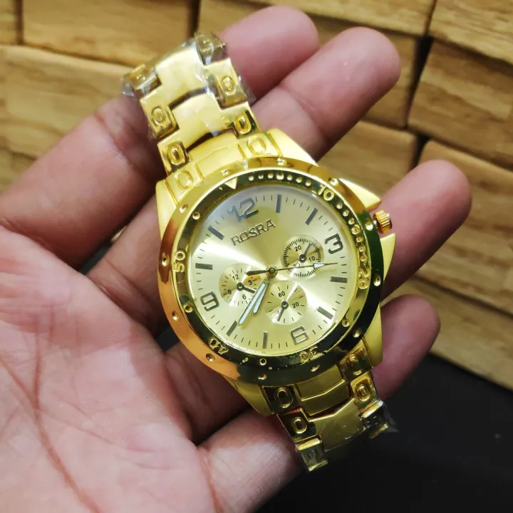 1Pcs%20Analog%20Men'S%20Luxury%20Stainless%20Steel%20Watch%20For%20Men%20Golden%20-%20Watch%20-%20Image%203