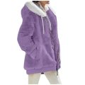 Autumn Winter Fashion Women's Coat New Casual Hooded Zipper Lady Clothes Cashmere Female Fleece Jacket Solid Color Ladies Coats. 
