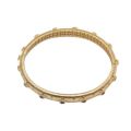 Italy court brushed bracelet women's light luxury elegant set green stone vintage opening bracelet women's light luxury.