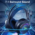 Cosbary Gaming Headset 7.1 Surround Sound with USB Plug Game Headphones with Microphone for Computer PC Laptop Gamer PS4 PS5. 