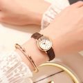 Vintage Exquisite Ladies Watches Retro Small Leather Belt Digital Watch Wrist Clock Ladies Mini Design Women Watches Wristwatch. 