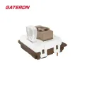 GATERON KS-33 Low Profile 2.0 Chocolate Keyboard Switch 3 Pin RGB Customized DIY Hot Swap Mechanical Keyboard Gaming Office. 