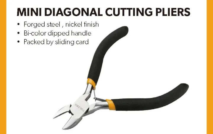 TOLSEN%204.5"%20Mini%20Diagonal%20cutting%20Pliers%20%20Bi-Dipped%20Handle%20Model:%2010033%20-%20Image%208