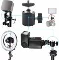 Mini Ball Head Hot Shoe Mount Adapter 360 Degree Swivel Mini Ball Head 1/4 Tripod Screw Head for Cameras, Camcorders, Smart Phone, Gopro, LED Video Light, Ring Light, Microphone. 