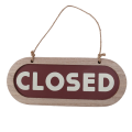 2X Double Sides Club Indoor Business Notice Bar Modern Wall Open Closed Home Wood Decoration Hang Sign Store Art. 