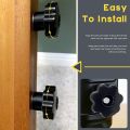 15Pcs M6 Star Knob Clamping Handle Nut Through Hole Set Brass Female Threaded Handle Screw on Knob Grip Black Plastic.