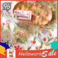New HelloWorld Floral Journaling ticker Tranparent PET Vintage Natural Flower Planner ticker. 