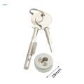 Display Cabinet Lock Easy to Install Universal Sliding Door Lock Counter Lock for Dresser Lock Refrigerator Lock Mailbox Lock.