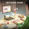 Logitech Pebble Keys 2 K380s, Multi-Device Bluetooth Wireless Keyboard with Customisable Shortcuts, Slim and Portable, Easy-Switch for Windows, macOS, iPadOS, Android, Chrome OS.