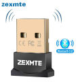 Zexmte USB Bluetooth Adapter Dongle Bluetooth 5.0 Adaptador for PC Laptop Wireless Mouse Keyboard Audio Receiver Transmitters. 