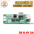Multi-Cell 2S 2A Type-C To 8.4V Step-Up Boost Lipo- Polymer Li-Ion Charger 7.4V 18650 Lithium Battery. 
