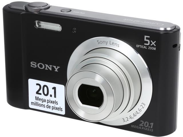 Sony DSC-W800 20.1 MP Point and Shoot Digital Camera with 5X Optical Zoom (Black)