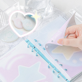 Pvc Envelope Series Girl Heart Star Book Unique 148*192mm Snap Button Diary Book Diy Detachable Notebook for Stationery Enthusiasts Personal Journaling School Or Office Supplies Creative Writing Gift. 