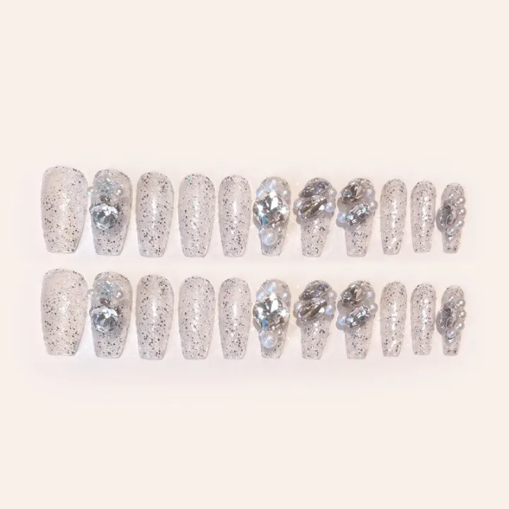 Glitter%20Large%20Crystal%20False%20Nails%2024pcs%203D%20Rhinestone%20Pearl%20Decor%20Bride%20Nail%20Patch%20Shiny%20Korean%20Style%20Artificial%20Nail%20Tips%20-%20Image%205