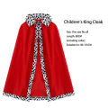 King Costume for Kids Aldult Red Cloak Robe Crown Boys Royal Prince Cape Halloween Cosplay Dress Up. 